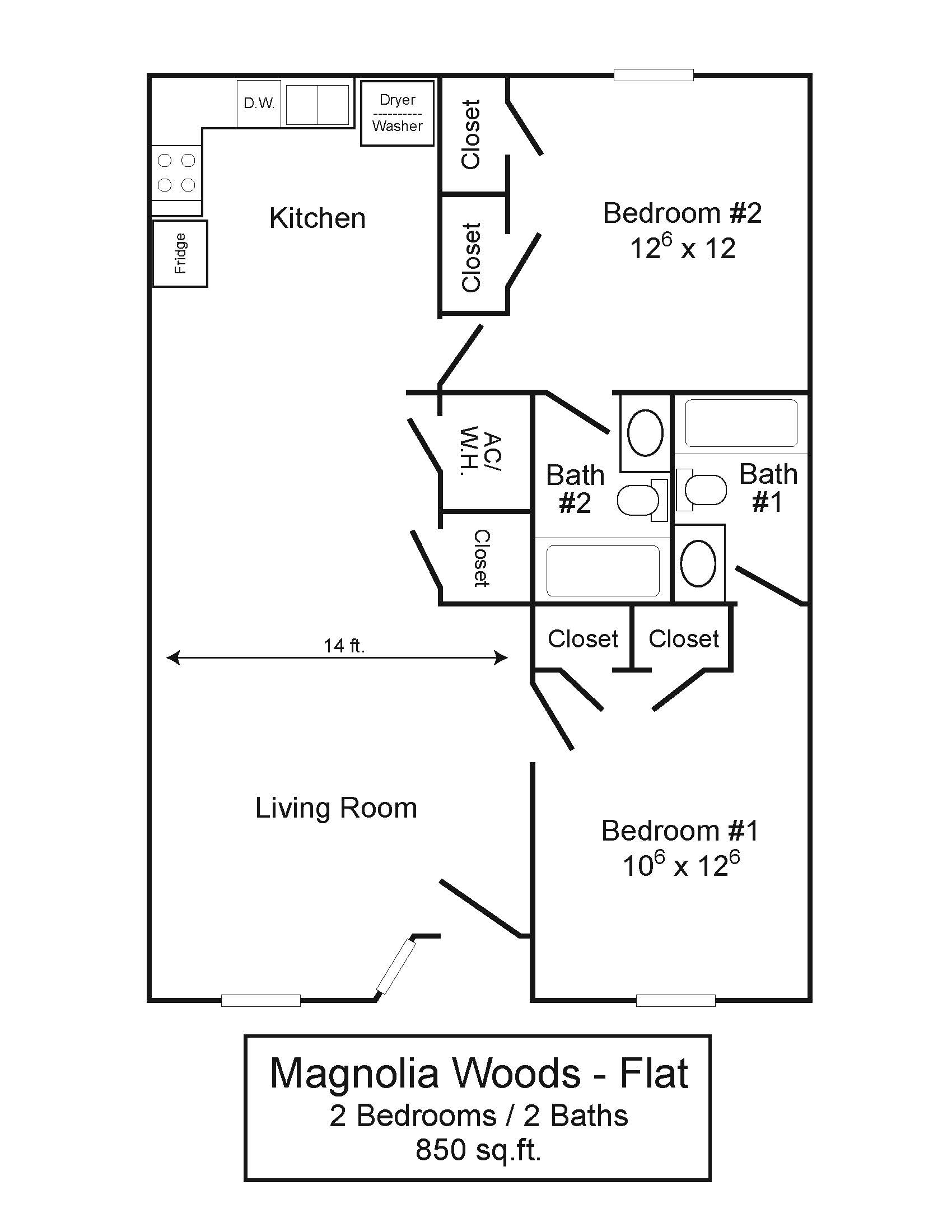 Magnolia Woods 2 2 Flat Northcutt Realty